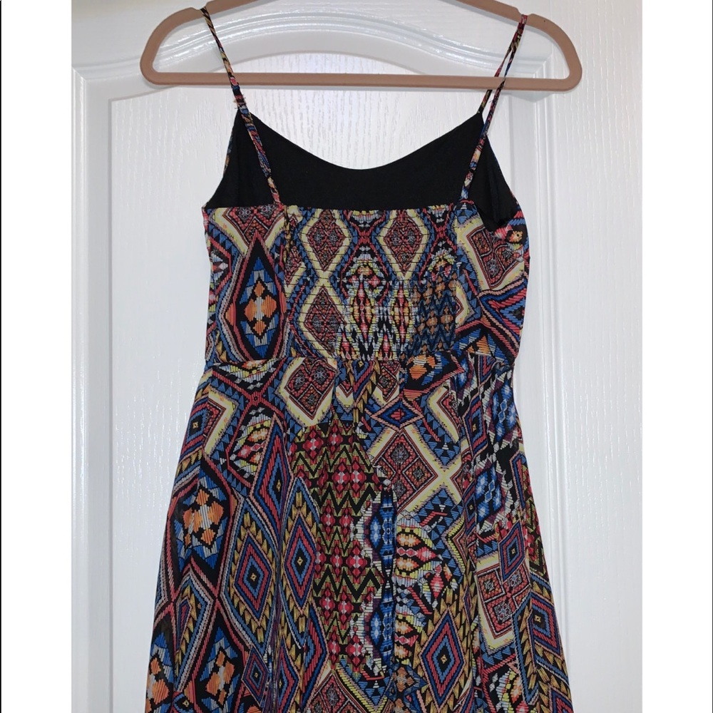 Spaghetti Strap Aztec Print Dress - Picture 2 of 3